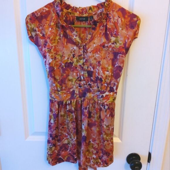 Apt. 9 Bright Colorful Blouse - Picture 1 of 6